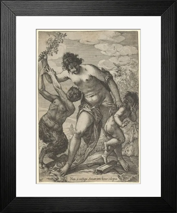 Framed Print : Venus Whipping Cupid with Roses, early 17th century. early 17th century Framed Print : Venus Whipping Cupid with Roses, early 17th century. early 17th century