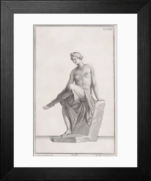 Framed Print : Statue of Venus, 1734. Creator: Giovanni Girolamo Frezza Framed Print : Statue of Venus, 1734. Creator: Giovanni Girolamo Frezza