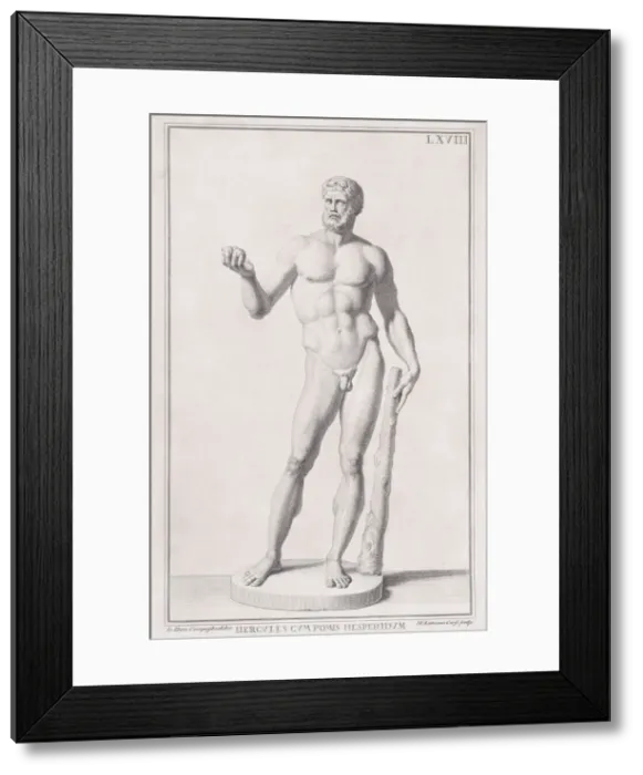 Framed Print : Statue of Hercules, 1734. Creator: Marc Antonio Corsi Framed Print : Statue of Hercules, 1734. Creator: Marc Antonio Corsi