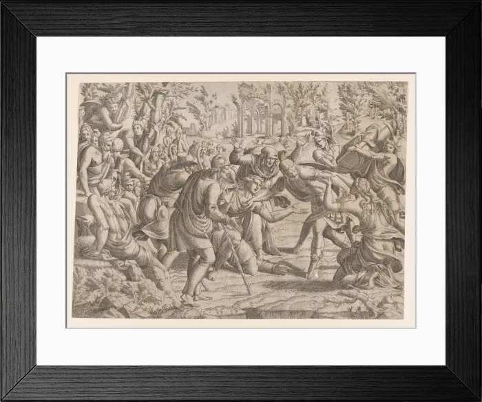 Framed Print : The Treacherous Sinon Brought into the Trojans Camp by the Shepherds, 1535-55 Framed Print : The Treacherous Sinon Brought into the Trojans Camp by the Shepherds, 1535-55