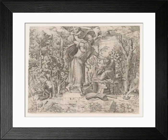 Framed Print : Abraham Sacrificing Isaac, 1535-55. Creator: Jean Mignon Framed Print : Abraham Sacrificing Isaac, 1535-55. Creator: Jean Mignon
