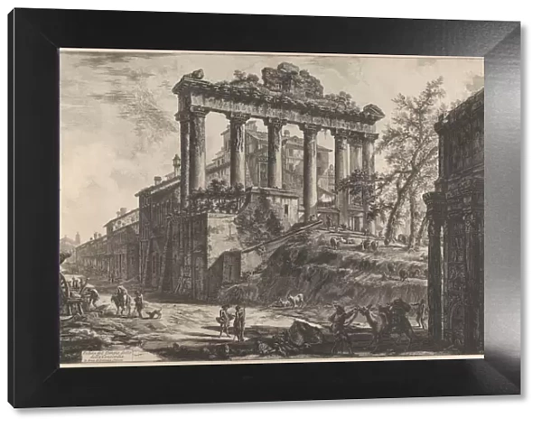 View of the so-called Temple of Concord with the Temple of Saturn... 1760-78