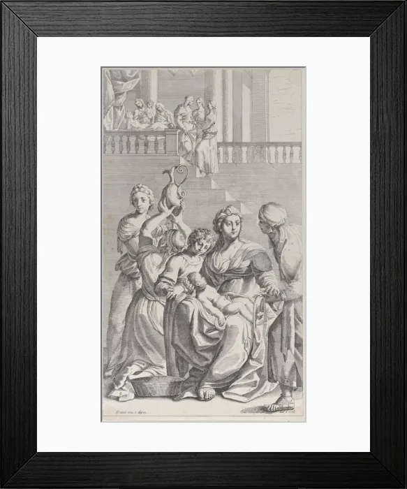 Framed Print : Birth of Saint Benedict, 1687-1717. Creator: Giacomo-Maria Giovannini Framed Print : Birth of Saint Benedict, 1687-1717. Creator: Giacomo-Maria Giovannini