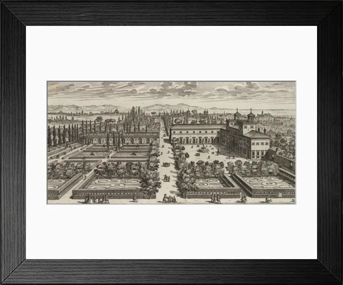 Framed Print : View of the Villa Medici, after 1677. Creator: Giovanni Battista Falda Framed Print : View of the Villa Medici, after 1677. Creator: Giovanni Battista Falda