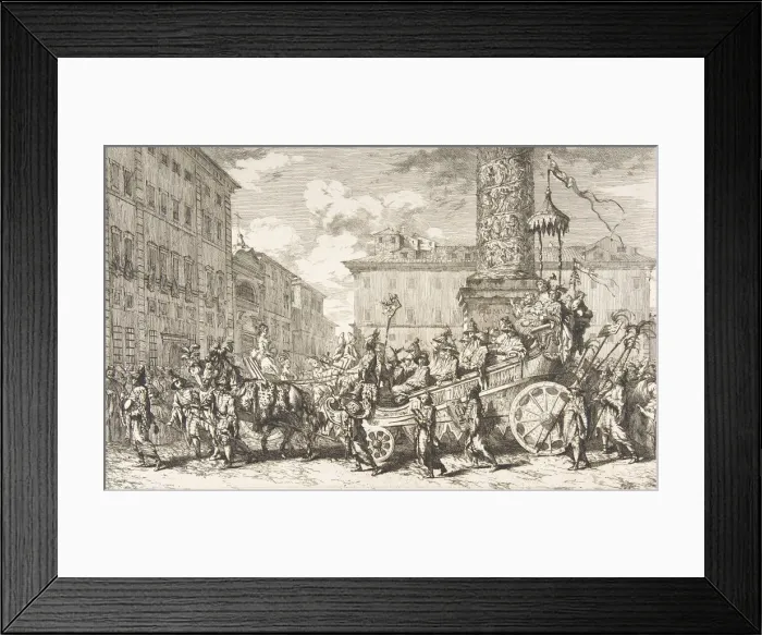 Framed Print : The Chinese Masquerade (La Mascarade chinoise), 1735. Creator: Jean-Baptiste-Marie Pierre Framed Print : The Chinese Masquerade (La Mascarade chinoise), 1735. Creator: Jean-Baptiste-Marie Pierre