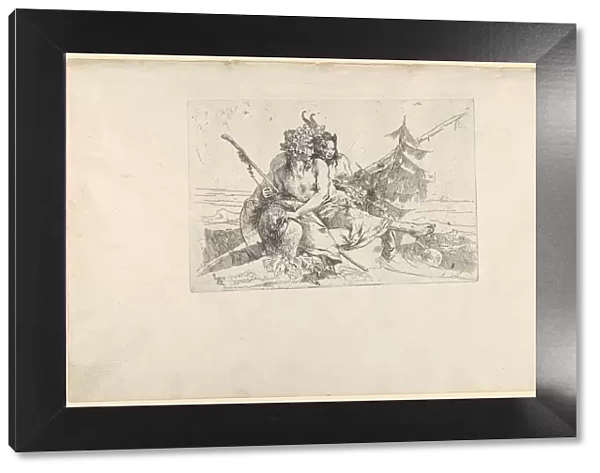 Bacchant, Satyr, and Fauness, from the Scherzi, ca. 1740