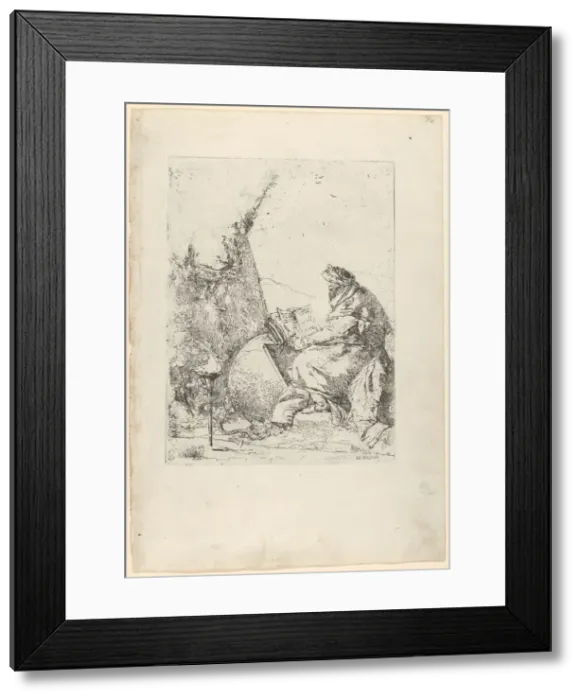 Framed Print : The Philosopher, from the Scherzi, ca. 1740. Creator: Giovanni Battista Tiepolo Framed Print : The Philosopher, from the Scherzi, ca. 1740. Creator: Giovanni Battista Tiepolo