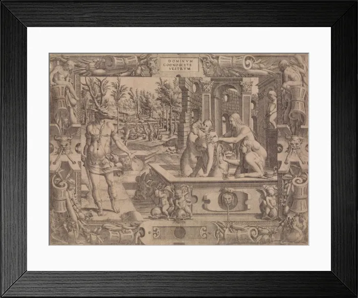 Framed Print : The Metamorphosis of Acteon, 1535-55. Creator: Jean Mignon Framed Print : The Metamorphosis of Acteon, 1535-55. Creator: Jean Mignon