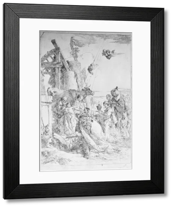 Framed Print : Adoration of the Magi, ca. 1753 (?). Creator: Giovanni Battista Tiepolo Framed Print : Adoration of the Magi, ca. 1753 (?). Creator: Giovanni Battista Tiepolo