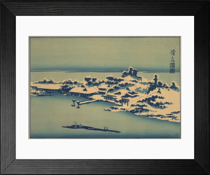 Framed Print : Winter Landscape, early-mid 19th century. Creator: Ikeda Eisen Framed Print : Winter Landscape, early-mid 19th century. Creator: Ikeda Eisen