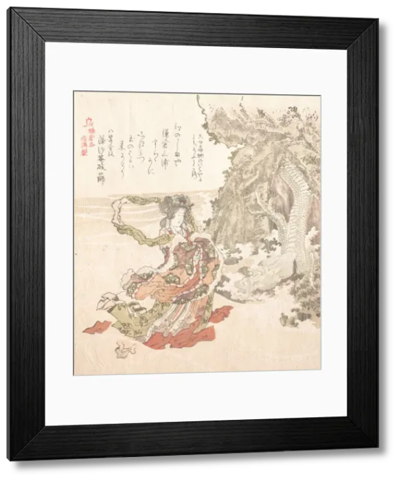 Framed Print : History of Kamakura, 19th century. Creator: Kubo Shunman Framed Print : History of Kamakura, 19th century. Creator: Kubo Shunman