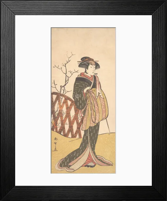 Framed Print : Nakamura Riko, 1774. Creator: Shunsho Framed Print : Nakamura Riko, 1774. Creator: Shunsho