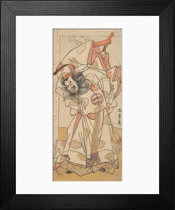Framed Print : The Second Nakajima Mihoemon in the Role of Sadaijin Jihei, 1776. Creator: Shunsho Framed Print : The Second Nakajima Mihoemon in the Role of Sadaijin Jihei, 1776. Creator: Shunsho