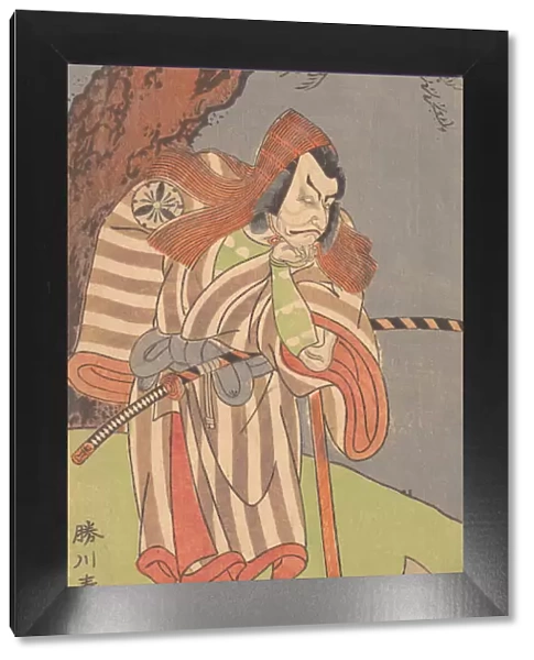 The Actor the Fourth Danjuro with His Chin in His Hand... 1770. Creator: Shunsho