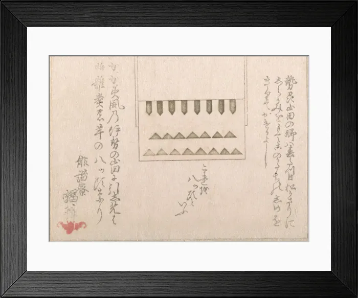 Framed Print : A Kind of Religious Paper Decoration, 18th-19th century. Creator: Haikairyo Henpuku Framed Print : A Kind of Religious Paper Decoration, 18th-19th century. Creator: Haikairyo Henpuku