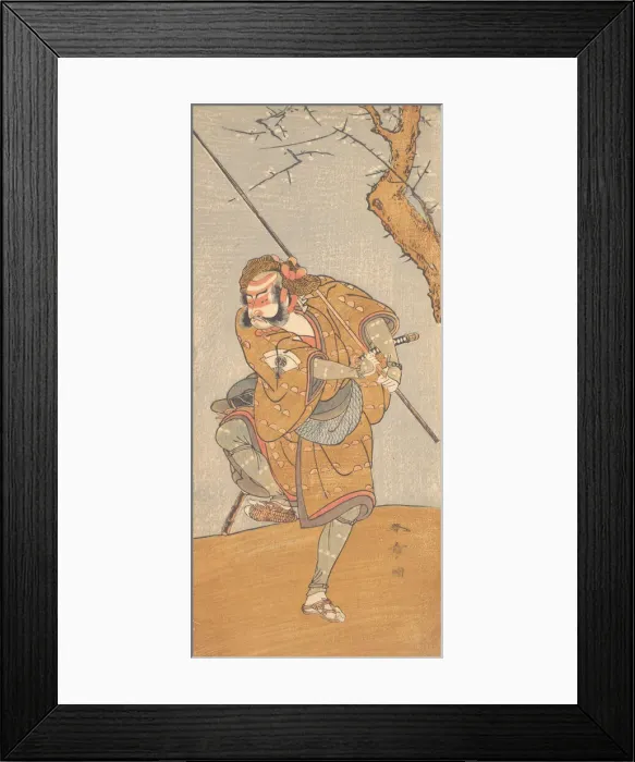 Framed Print : Onoe Matsusuke in the Role of Asahina in Edo no Haru Meisho Soga, 1773. Creator: Shunsho. Onoe Matsusuke in the Role of Asahina in Edo no Haru Meisho Soga, 1773. Creator: Shunsho Framed Print : Onoe Matsusuke in the Role of Asahina in Edo no Haru Meisho Soga, 1773. Creator: Shunsho. Onoe Matsusuke in the Role of Asahina in Edo no Haru Meisho Soga, 1773. Creator: Shunsho
