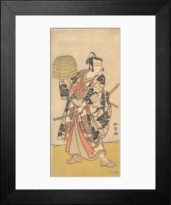 Framed Print : Kabuki Actor Ichikawa Danjuro V, 1774. Creator: Shunsho Framed Print : Kabuki Actor Ichikawa Danjuro V, 1774. Creator: Shunsho