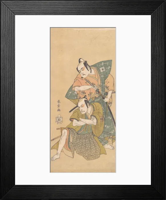 Framed Print : The Actor Ichikawa Yaozo II as a Samurai, ca. 1765. Creator: Shunsho Framed Print : The Actor Ichikawa Yaozo II as a Samurai, ca. 1765. Creator: Shunsho