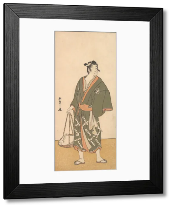 Framed Print : The Actor Otani Hiroemon III as a Fish Peddler, 1726-1792. Creator: Shunsho Framed Print : The Actor Otani Hiroemon III as a Fish Peddler, 1726-1792. Creator: Shunsho