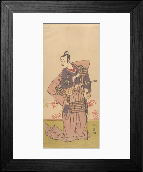 Framed Print : The Actor Matsumoto Koshiro 2nd as a Samurai, 1771-72. Creator: Shunsho Framed Print : The Actor Matsumoto Koshiro 2nd as a Samurai, 1771-72. Creator: Shunsho