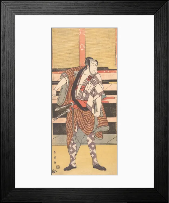 Framed Print : The Actor Ichikawa Danjuro V as a Samurai, 1785. Creator: Katsukawa Shun'ei Framed Print : The Actor Ichikawa Danjuro V as a Samurai, 1785. Creator: Katsukawa Shun'ei