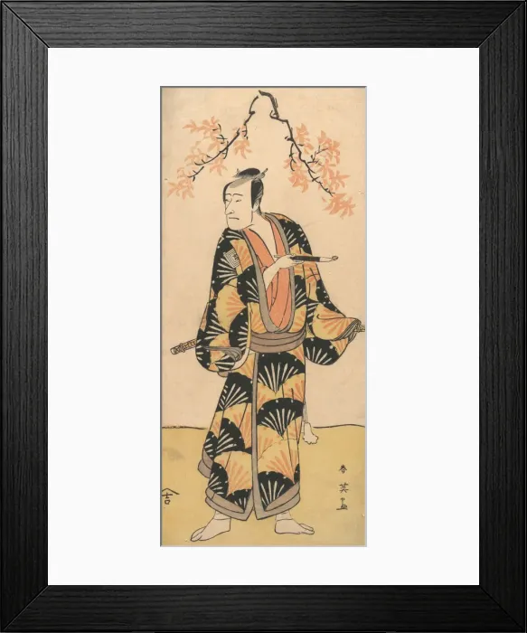 Framed Print : The Actor Ichikawa Komazo II Holding a Smoking Pipe, 1762-1819 Framed Print : The Actor Ichikawa Komazo II Holding a Smoking Pipe, 1762-1819
