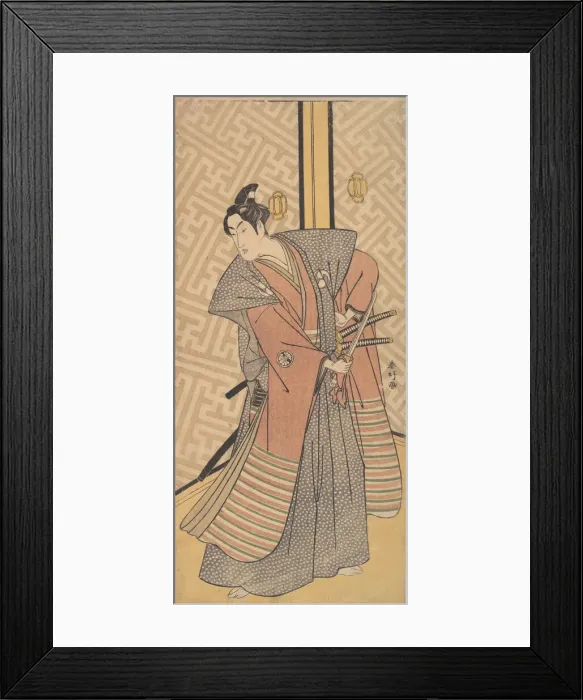 Framed Print : The Third Segawa Kikunojo in the Role of Oboshi Rikiya, 1787. Creator: Katsukawa Shunko Framed Print : The Third Segawa Kikunojo in the Role of Oboshi Rikiya, 1787. Creator: Katsukawa Shunko