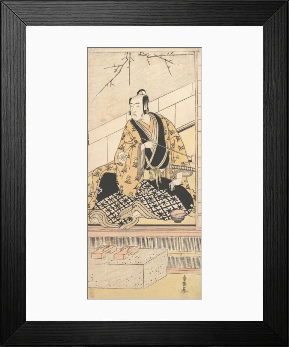 Framed Print : The Actor Matsumoto Koshiro IV Seated in an Outer Room, 1789. Creator: Katsukawa Shun ei Framed Print : The Actor Matsumoto Koshiro IV Seated in an Outer Room, 1789. Creator: Katsukawa Shun ei