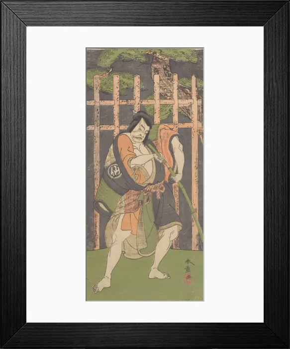 Framed Print : The Second Nakamura Sukegoro as an Outlaw, ca. 1771. Creator: Shunsho Framed Print : The Second Nakamura Sukegoro as an Outlaw, ca. 1771. Creator: Shunsho