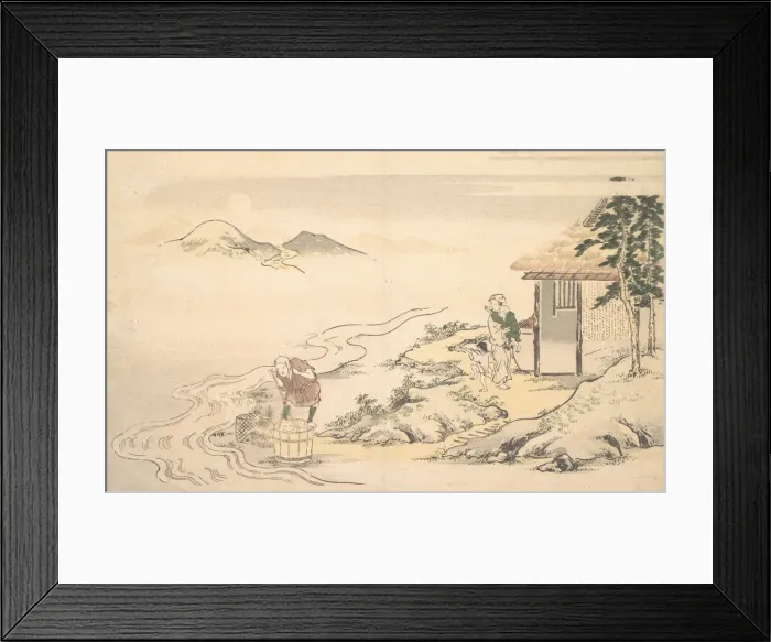 Framed Print : The Full Moon at the Time of the Imo Harvest, 8th month, 1789. Creator: Kitagawa Utamaro Framed Print : The Full Moon at the Time of the Imo Harvest, 8th month, 1789. Creator: Kitagawa Utamaro