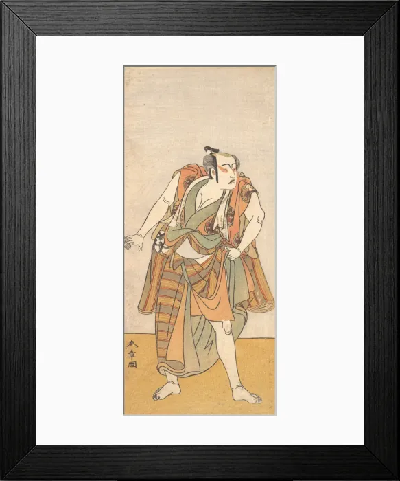 Framed Print : The First Bando Mitsugoro as an Unarmed Man, 1774 or 1775. Creator: Shunsho Framed Print : The First Bando Mitsugoro as an Unarmed Man, 1774 or 1775. Creator: Shunsho