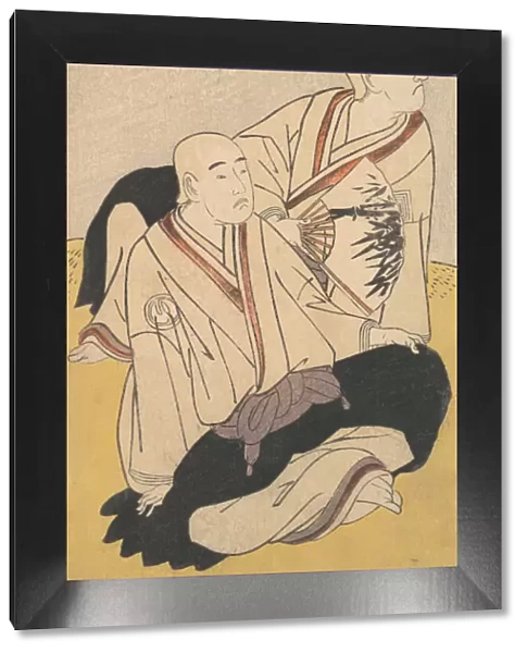 The Third Sawamura Sojuro & the Second Ichikawa Monnosuke as Buddhist Monks, 1791. Creator: Shunsho. The Third Sawamura Sojuro & the Second Ichikawa Monnosuke as Buddhist Monks, 1791. Creator: Shunsho