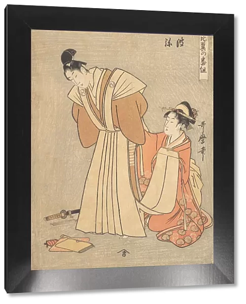 Rikiya and Konami... 1798. Creator: Kitagawa Utamaro