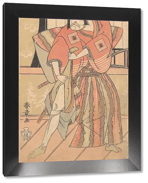 The Third Ichikawa Danzo as a Samurai Dressed in a Ceremonial Kamishimo, 1769 or 1770. Creator: Shunsho