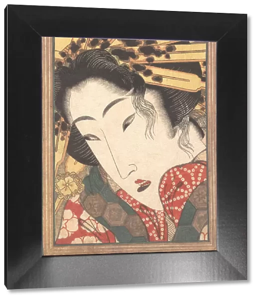 Rejected Geisha from Passions Cooled by Springtime Snow, 1824. Creator: Ikeda Eisen