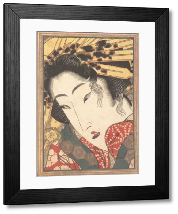 Framed Print : Rejected Geisha from Passions Cooled by Springtime Snow, 1824. Creator: Ikeda Eisen Framed Print : Rejected Geisha from Passions Cooled by Springtime Snow, 1824. Creator: Ikeda Eisen