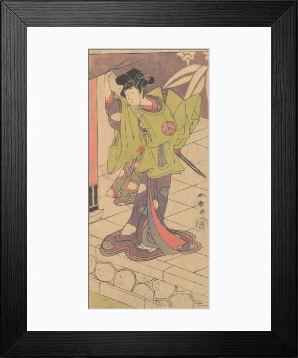 Framed Print : The 2nd Yamashita Kinsaku in the Role of Tsukisayo, 2nd month, 1770. Creator: Shunsho Framed Print : The 2nd Yamashita Kinsaku in the Role of Tsukisayo, 2nd month, 1770. Creator: Shunsho