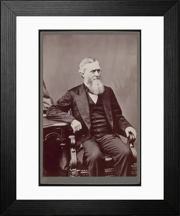 Framed Print : Portrait of Ebenezer Rockwood Hoar (1816-1895), Before 1895. Creator: Unknown Framed Print : Portrait of Ebenezer Rockwood Hoar (1816-1895), Before 1895. Creator: Unknown