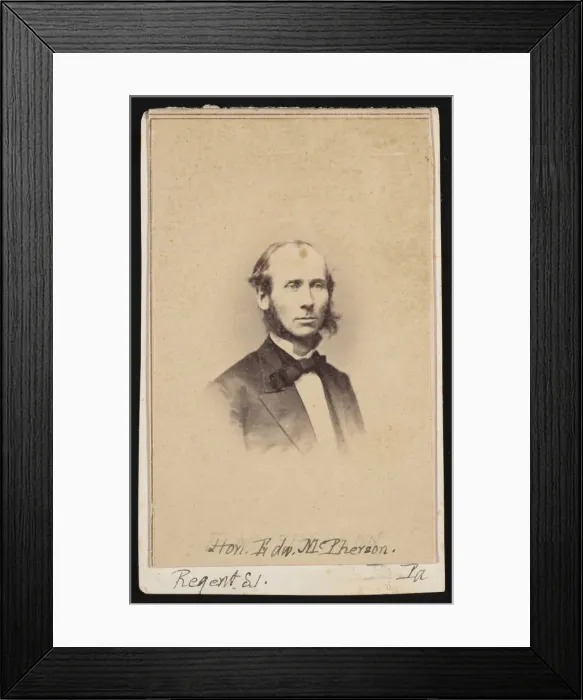 Framed Print : Portrait of Edward McPherson (1830-1895), Circa 1860s. Creator: Unknown Framed Print : Portrait of Edward McPherson (1830-1895), Circa 1860s. Creator: Unknown