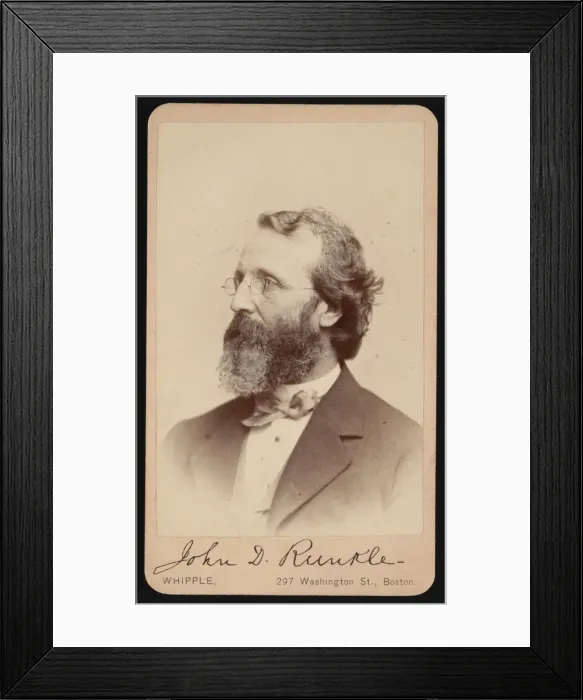 Framed Print : Portrait of John Daniel Runkle (1822-1902), Between 1865 and 1873 Framed Print : Portrait of John Daniel Runkle (1822-1902), Between 1865 and 1873