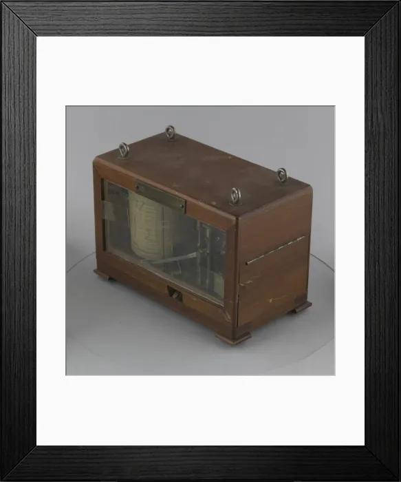 Framed Print : Barograph. Creator: Douglass Products Corp Framed Print : Barograph. Creator: Douglass Products Corp