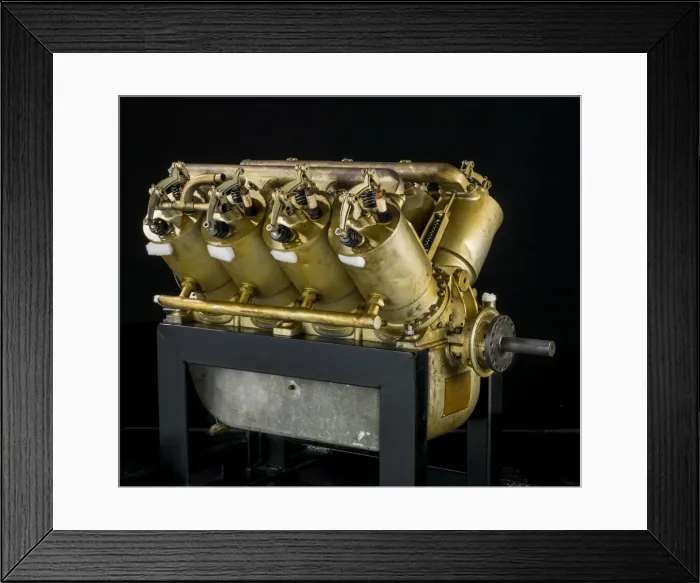 Framed Print : Curtiss Modified Model L, V-8 Engine, Circa 1910. Creator Framed Print : Curtiss Modified Model L, V-8 Engine, Circa 1910. Creator