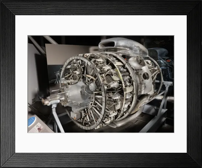 Framed Print : Wright Turbo-Cyclone 18R-3350-TC (972TC18DA2), 2-Row, Radial Engine, 1952 Framed Print : Wright Turbo-Cyclone 18R-3350-TC (972TC18DA2), 2-Row, Radial Engine, 1952