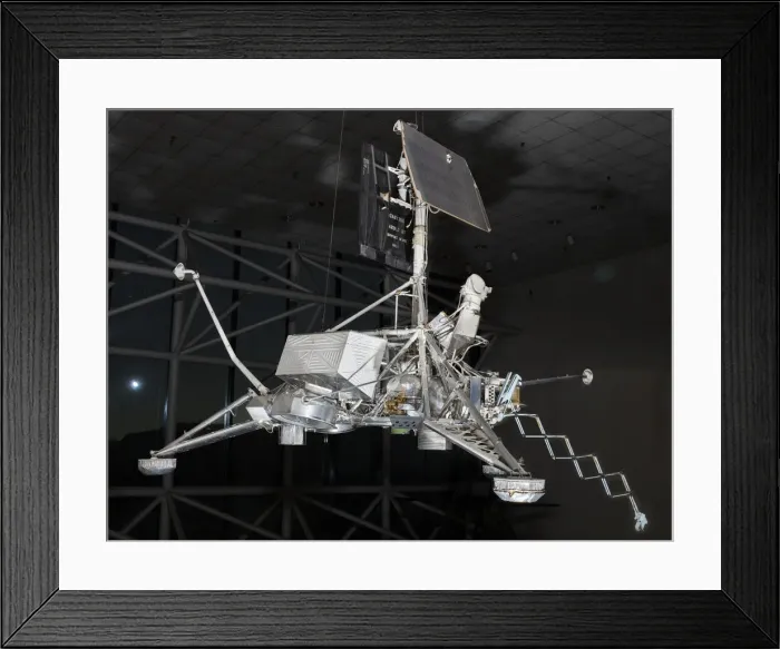 Framed Print : Lunar Lander, Surveyor, ca. 1966. Creator: Hughes Aircraft Co Framed Print : Lunar Lander, Surveyor, ca. 1966. Creator: Hughes Aircraft Co