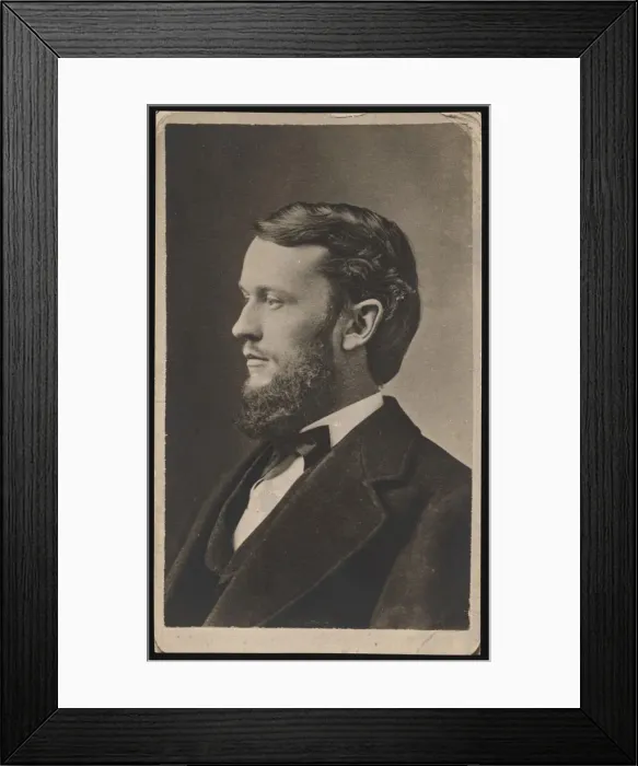 Framed Print : Portrait of Charles Doolittle Walcott (1850-1927), 1873. Creator: Unknown Framed Print : Portrait of Charles Doolittle Walcott (1850-1927), 1873. Creator: Unknown