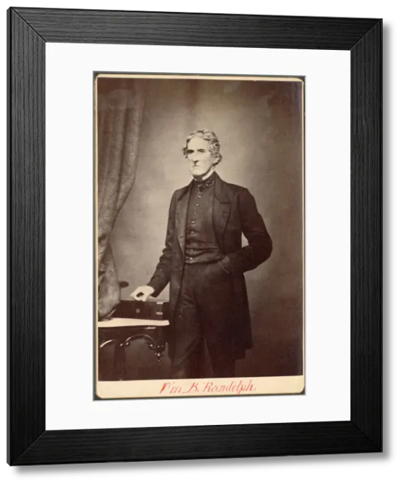 Framed Print : Portrait of William Beverley Randolph (1790-1868), Before 1868. Creator: Unknown Framed Print : Portrait of William Beverley Randolph (1790-1868), Before 1868. Creator: Unknown