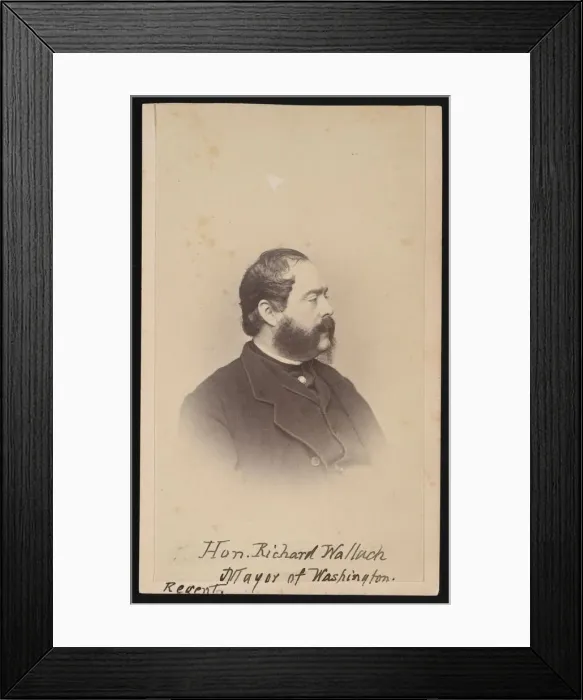 Framed Print : Portrait of Richard Wallach (1816-1881), Before 1881. Creator: Unknown Framed Print : Portrait of Richard Wallach (1816-1881), Before 1881. Creator: Unknown