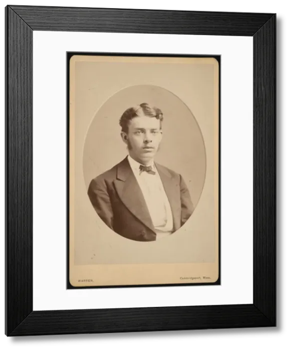 Framed Print : Portrait of George Brown Goode (1851-1896), Between 1866 and 1870 Framed Print : Portrait of George Brown Goode (1851-1896), Between 1866 and 1870