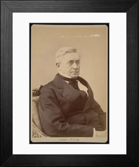 Framed Print : Portrait of Joseph Henry (1797-1878), Before 1878. Creator: Unknown Framed Print : Portrait of Joseph Henry (1797-1878), Before 1878. Creator: Unknown