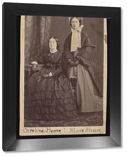 Portrait of Caroline Henry (1839-1920) and Mary Anna Henry (1834-1903), Circa 1860s